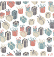 gift boxes seamless pattern vector image vector image
