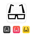 modern glasses icon vector image