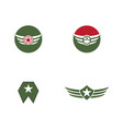 army military icon vector image vector image