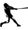 baseball player abstract sketch vector image vector image