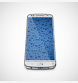 realistic high-detailed wet cellphone vector image