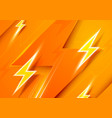 abstract yellow electric lightning background vector image vector image