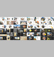 minimal presentations design portfolio vector image vector image