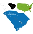 south carolina map vector image