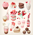 valentine food vector image vector image