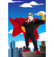superhero businessman vector image vector image