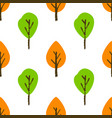 seamless tree pattern vector image