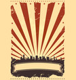 grunge american leaflet vector image