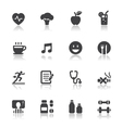 health and wellness icons vector image