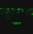abstract green cyberpunk halftone sound vector image