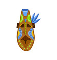 ethnic sim mask symbol tribal culture indian vector image vector image