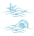 seaside vector image