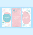 set of greeting cards with hand drawn vector image