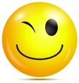 happy smiley emoticon vector image vector image