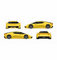 sports car set in flat style vector image