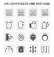 air compressor icon vector image