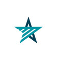 star logo design template vector image
