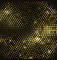 abstract black background with retro gold glitter vector image vector image
