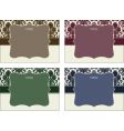 four piece damask frame set vector image vector image