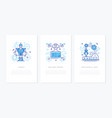 modern technologies - line design style banners vector image vector image