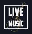 acoustic concert vector image vector image