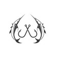 fishing logo icon badge vector image