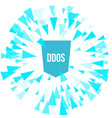hacker ddos attack protection vector image