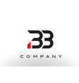 bb logo letter design vector image