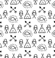 native american seamless pattern vector image