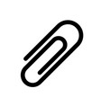 Paper clip icon symbol of e-mail attachment Vector Image