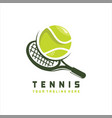 tennis logo template vector image vector image