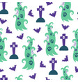halloween pattern vector image vector image