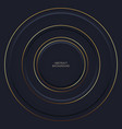 dark abstract geometric circles background vector image