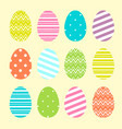 easter eggs vector image