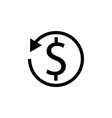 return on investment solid icon vector image