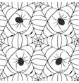 spider web seamless pattern hand drawn sketched vector image