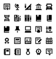 education and school icons 9 vector image