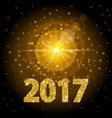 realistic light effects glare light rays vector image