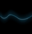 abstract blue sound wave background vector image
