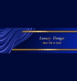 blue silk luxury background deep satin vector image
