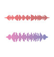 sound wave logo template icon vector image