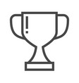 winner cup icon vector image