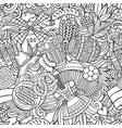 cartoon doodles germany seamless pattern vector image