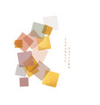 japanese background with geometric pattern gold vector image vector image