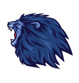 lion roaring logo mascot icon template vector image vector image