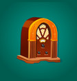 retro radio vector image vector image
