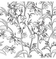 floral seamless pattern flower background spring vector image