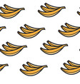 banana fruits seamless pattern tropical organic vector image