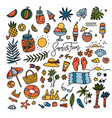 bright things for beach rest party vacation vector image vector image