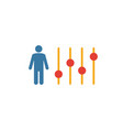 configuration icon simple element from project vector image vector image